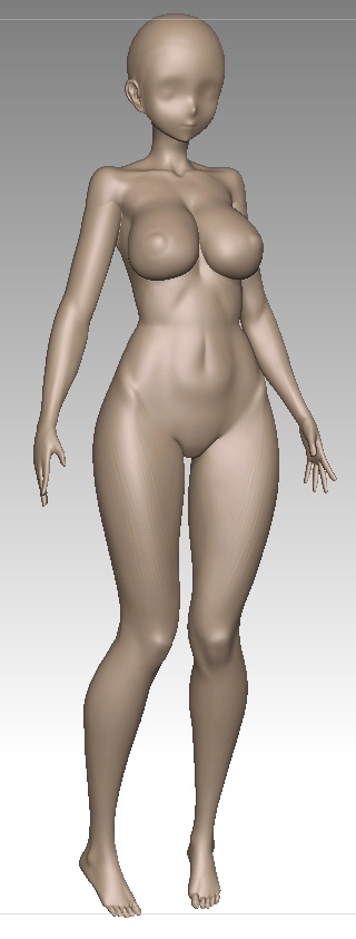 zbrush 用素体ver3  and   男性モデル