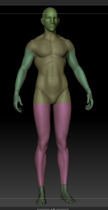 zbrush 用素体ver3  and   男性モデル