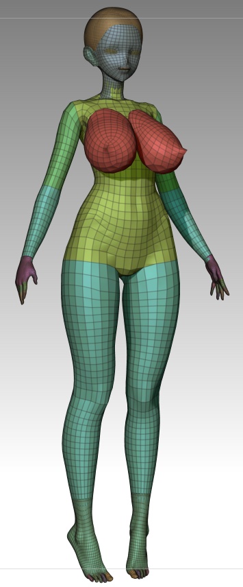 zbrush 用素体ver3  and   男性モデル