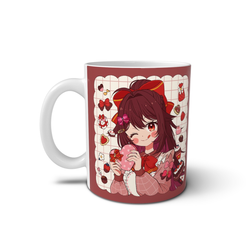 【バレンタイン】リアxDECOチョコレート♪【マグカップ&白雲母のコースター付き】