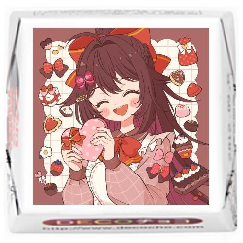 【バレンタイン】リアxDECOチョコレート♪【マグカップ&白雲母のコースター付き】