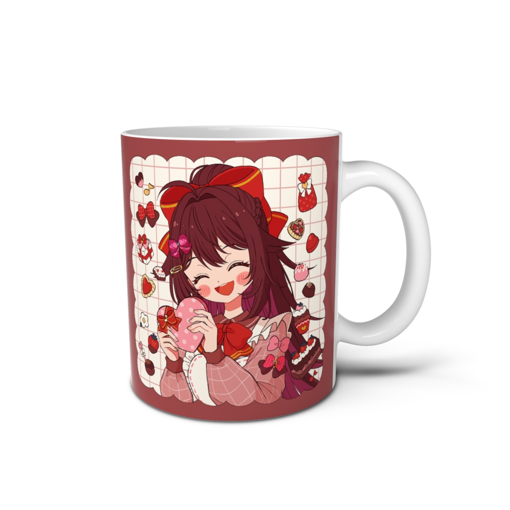 【バレンタイン】リアxDECOチョコレート♪【マグカップ&白雲母のコースター付き】