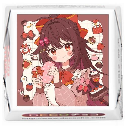 【バレンタイン】リアxDECOチョコレート♪【マグカップ&白雲母のコースター付き】