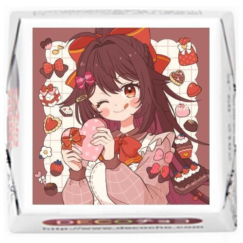 【バレンタイン】リアxDECOチョコレート♪【マグカップ&白雲母のコースター付き】