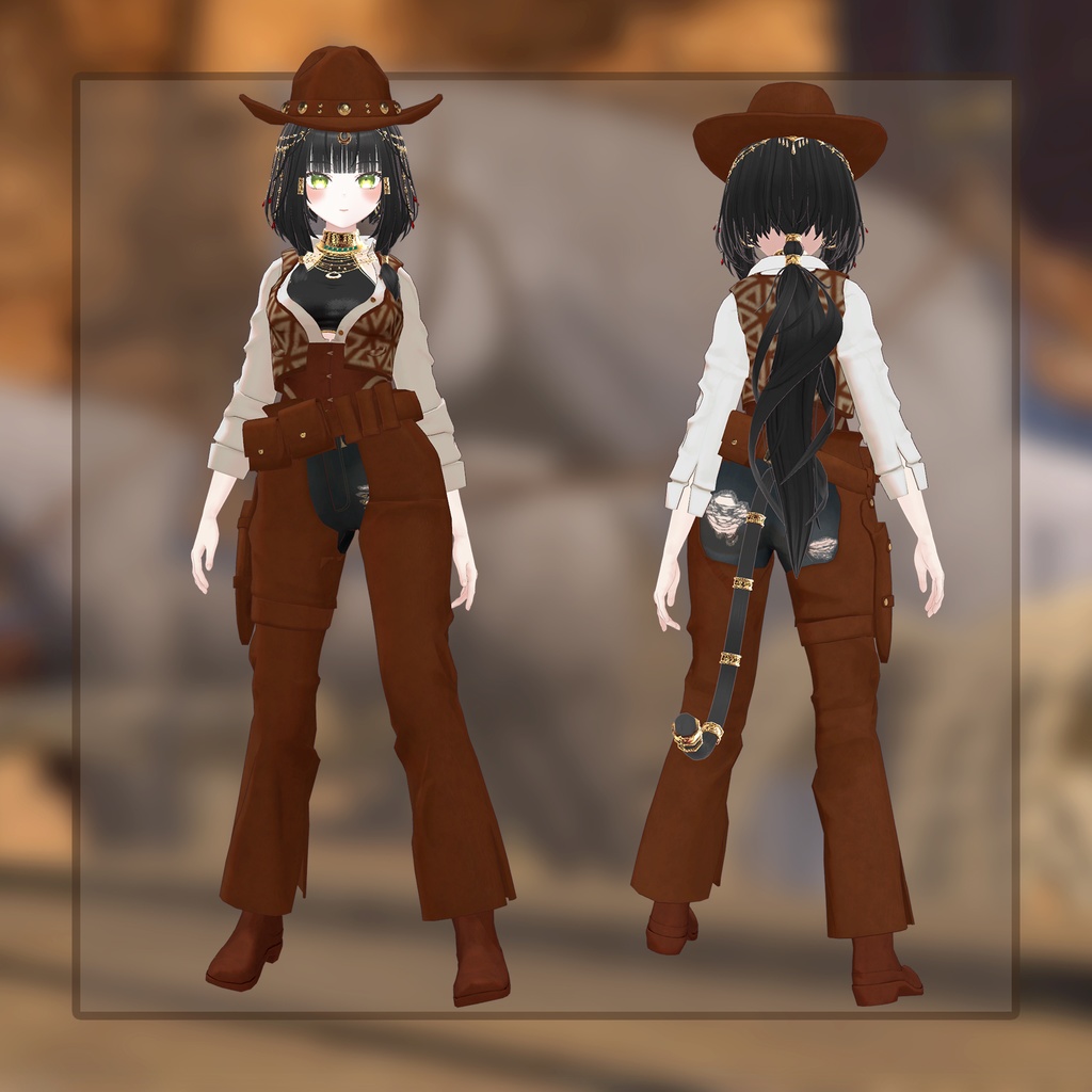 【セール中】【複数アバター対応】カウガール【MA対応】