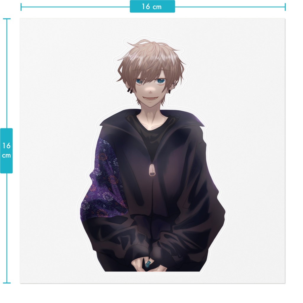 創作男子ステッカー