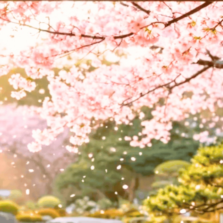【動く背景】日本の雅・桜の和室 / Animated VTuber Background - Sakura Washitsu / Arrière-plan animé