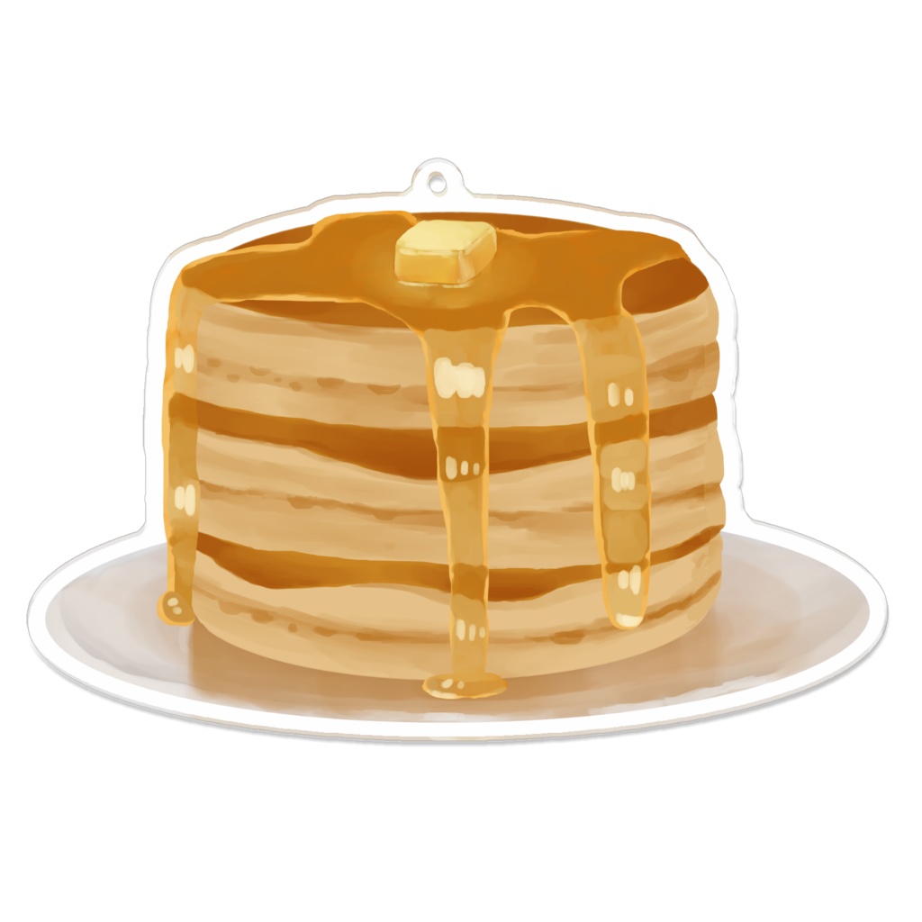ホットケーキのアクリルキーホルダー