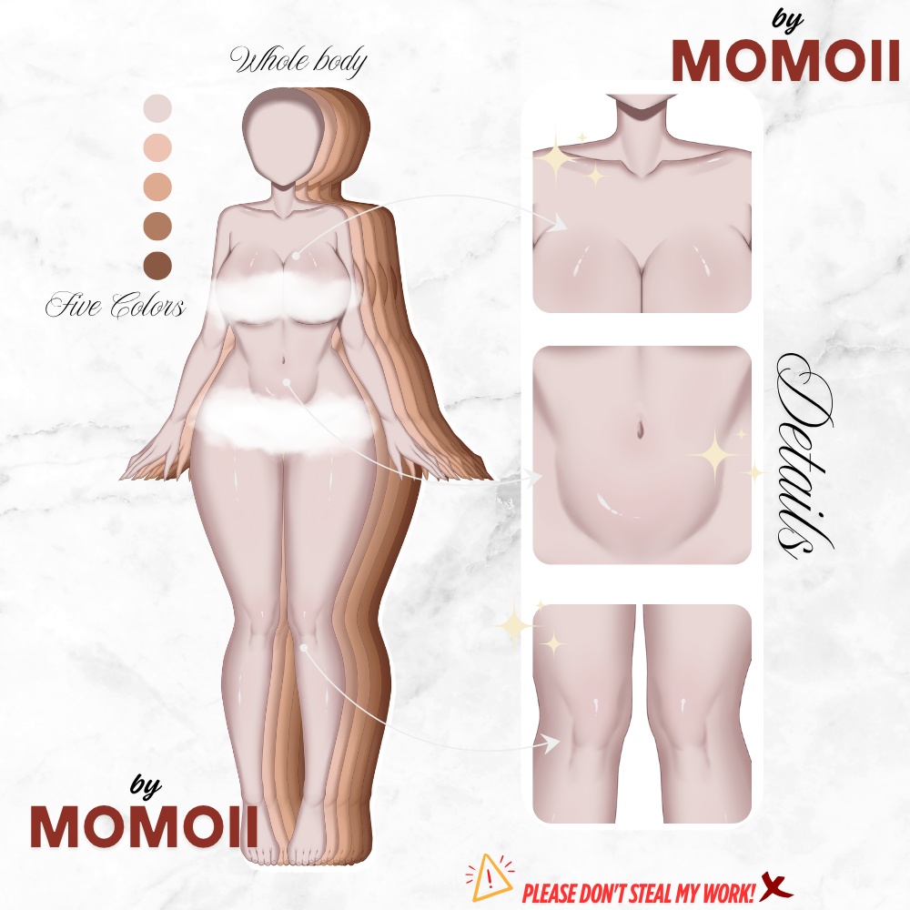 Body Base Model Vtuber-By Momoii