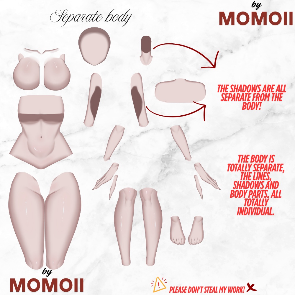 Body Base Model Vtuber-By Momoii
