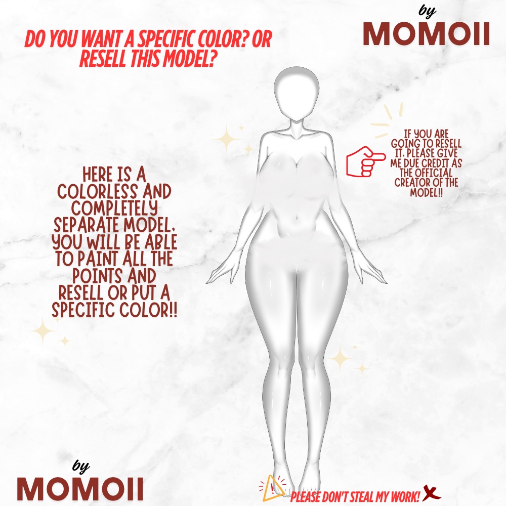 Body Base Model Vtuber-By Momoii