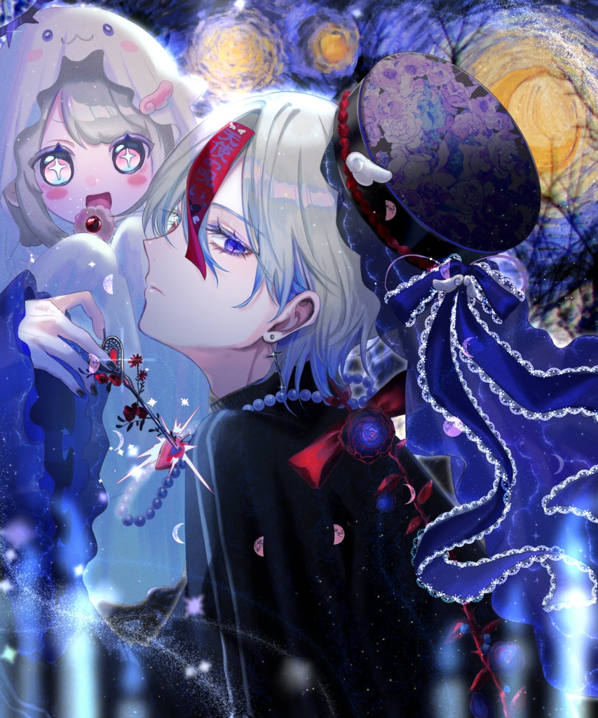 花舟ルキのフォト風カード|2025星月夜のハロウィン