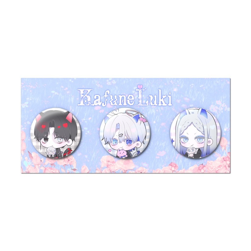 楽園缶バッジセット 政治家×ルキ×シスター