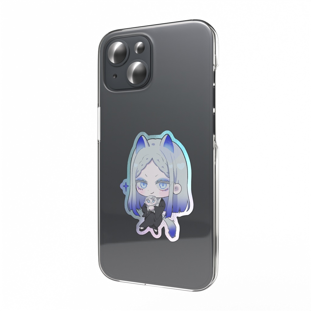 ねこシスター オーロラスマホステッカー ゼルパイと一緒
