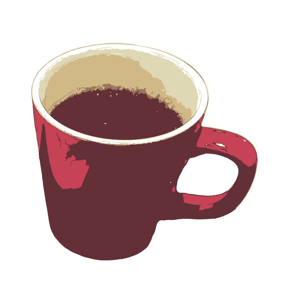 【画像素材・無料有】コーヒーカップ 写真加工 透過PNG 画像素材 4種×4差分