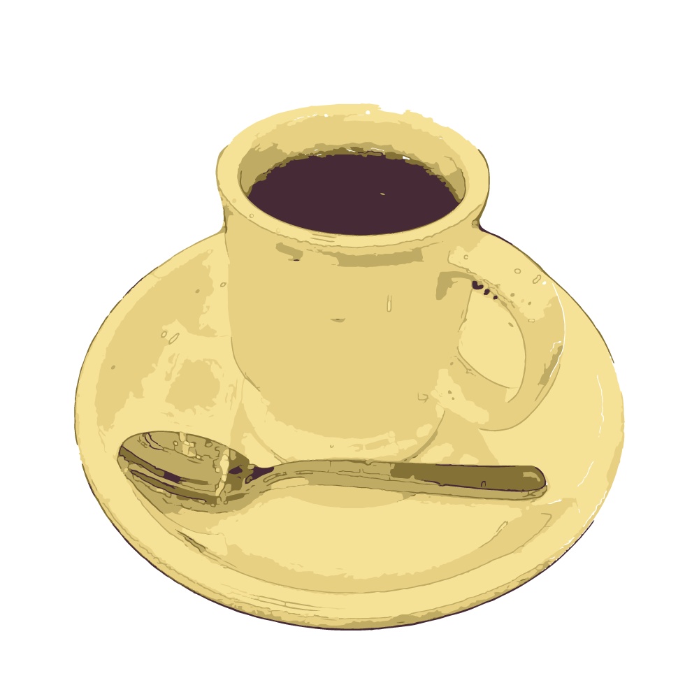 【画像素材・無料有】コーヒーカップ 写真加工 透過PNG 画像素材 4種×4差分