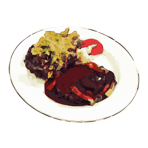 【無料有】食べ物イラスト風素材 PNG カフェ ランチ