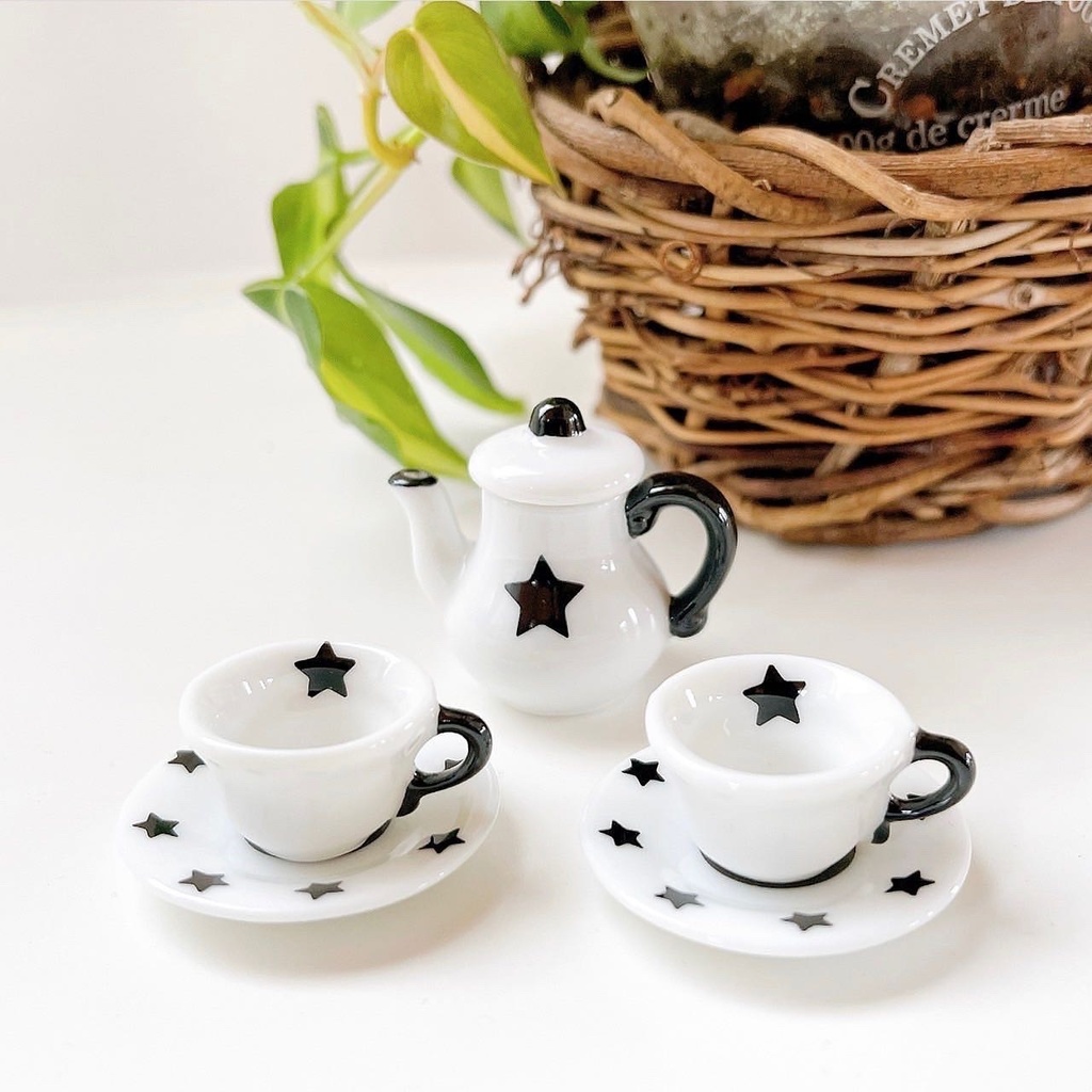 【ミニチュア食器】お茶会セット　カジュアルスター