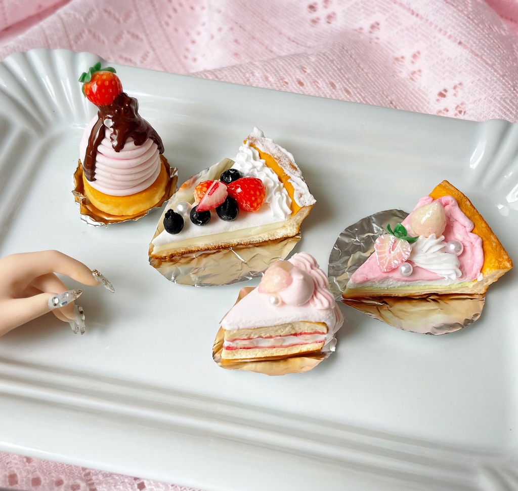 フェイクフード　カットケーキ各種