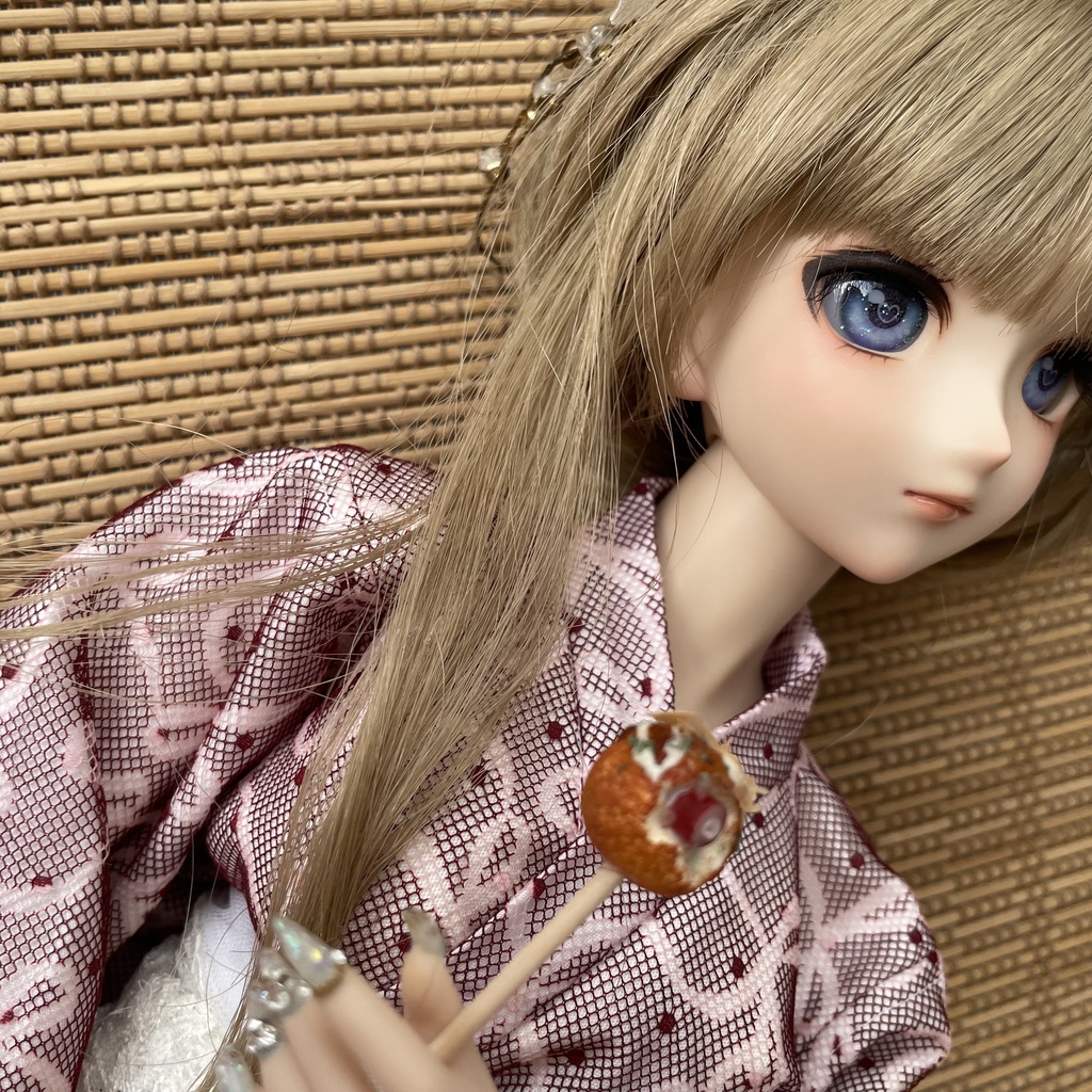 フェイクフード　食べかけたこ焼き単品