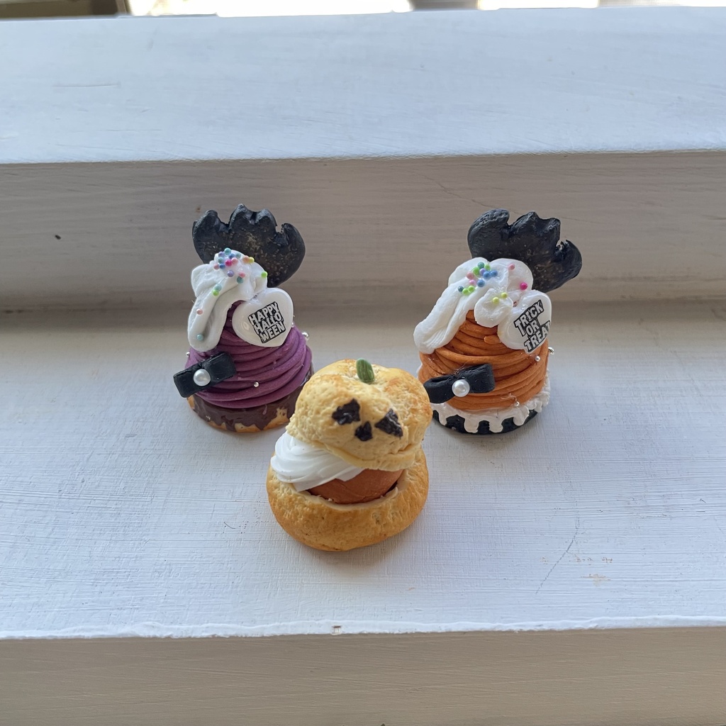 フェイクフード　ハロウィンケーキセット3点