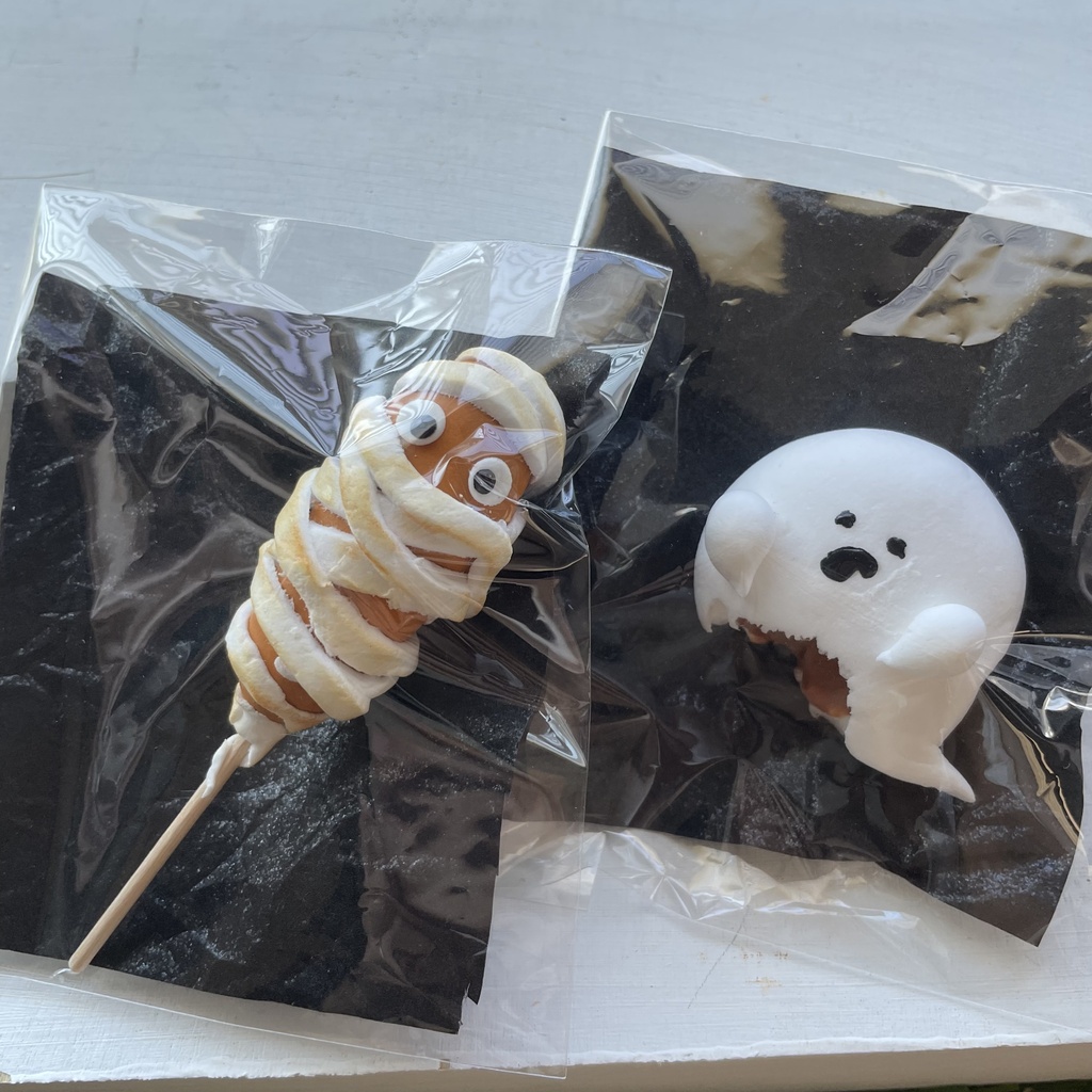 フェイクフード　大きなおばけパン&ミイラフランクセット