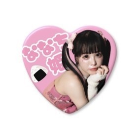ハート型缶バッジ