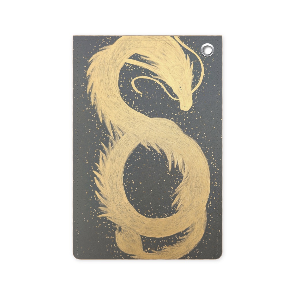 運気アップするように祈り込め手描きした金龍