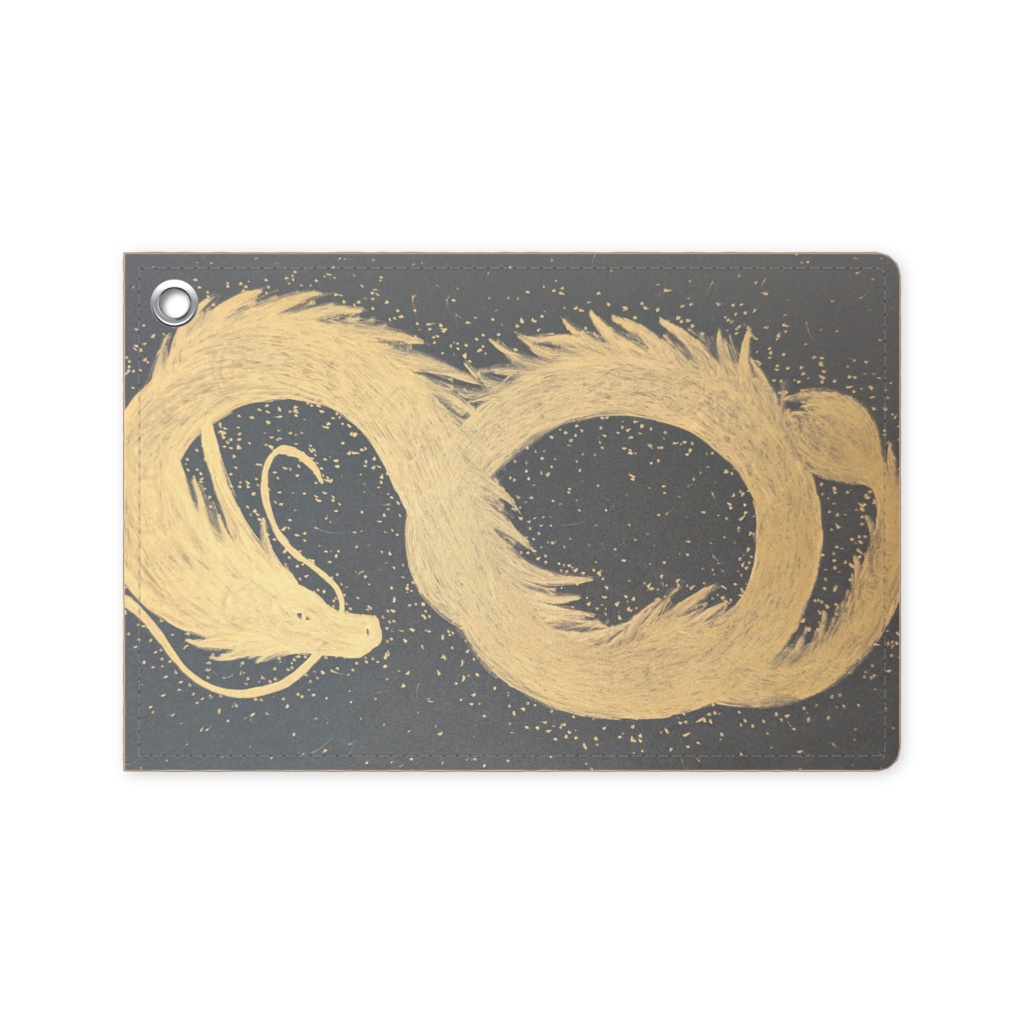 運気アップするよう祈り込め手描きした金龍