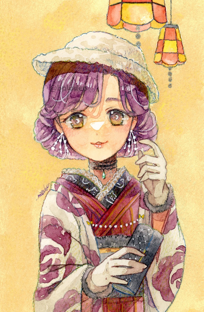 原画:「ふわふわハットの子」