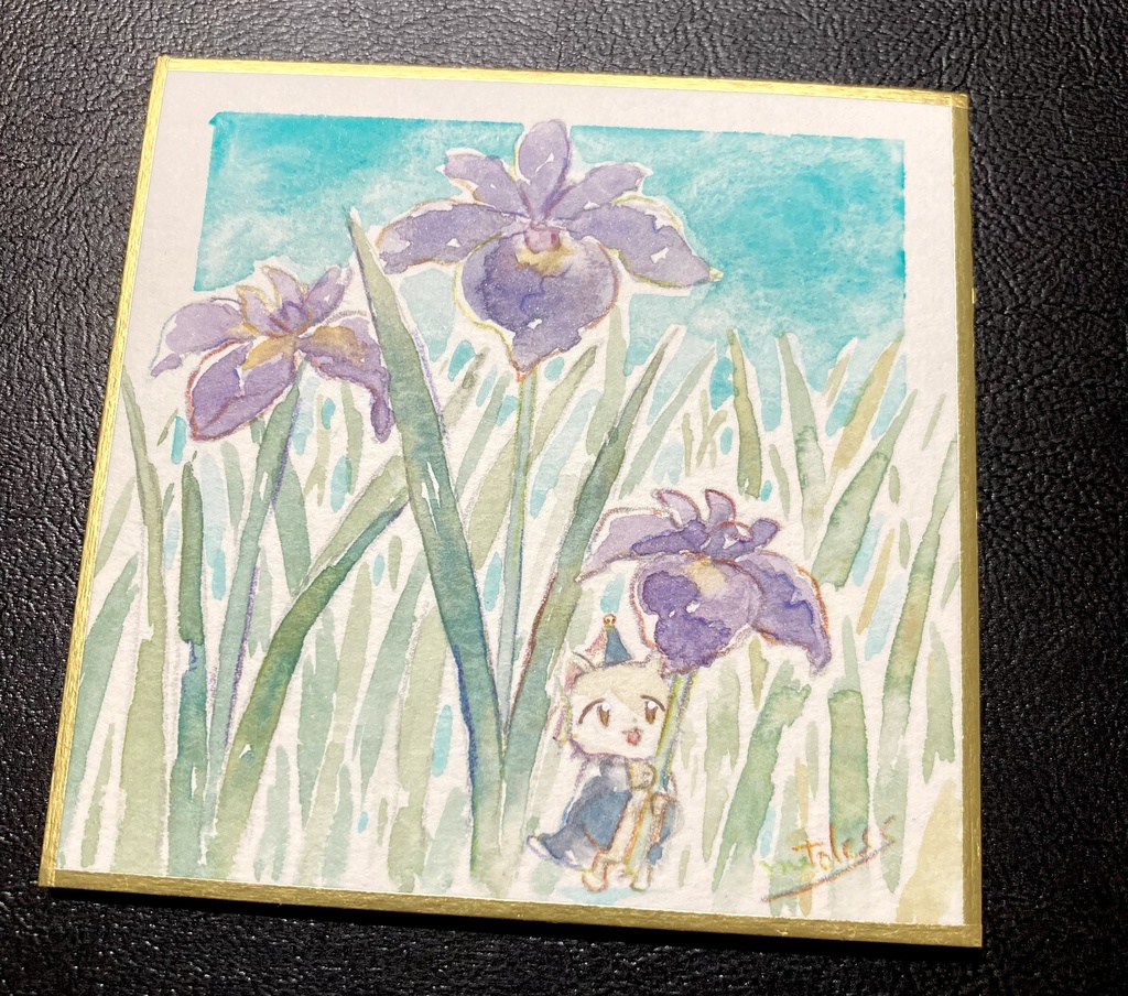 原画:花の色紙