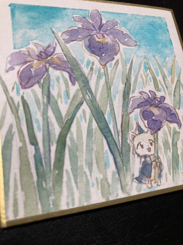 原画:花の色紙