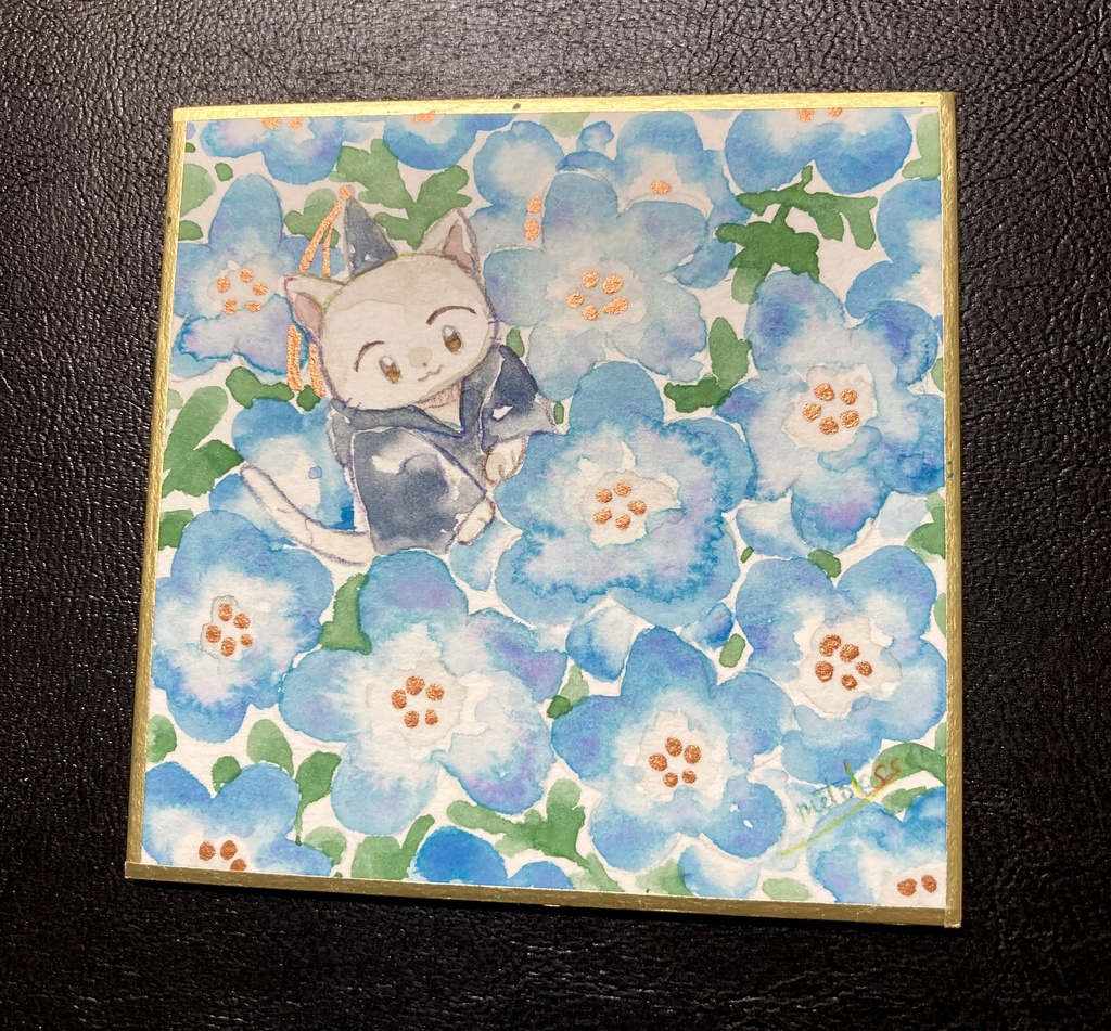 原画:花の色紙