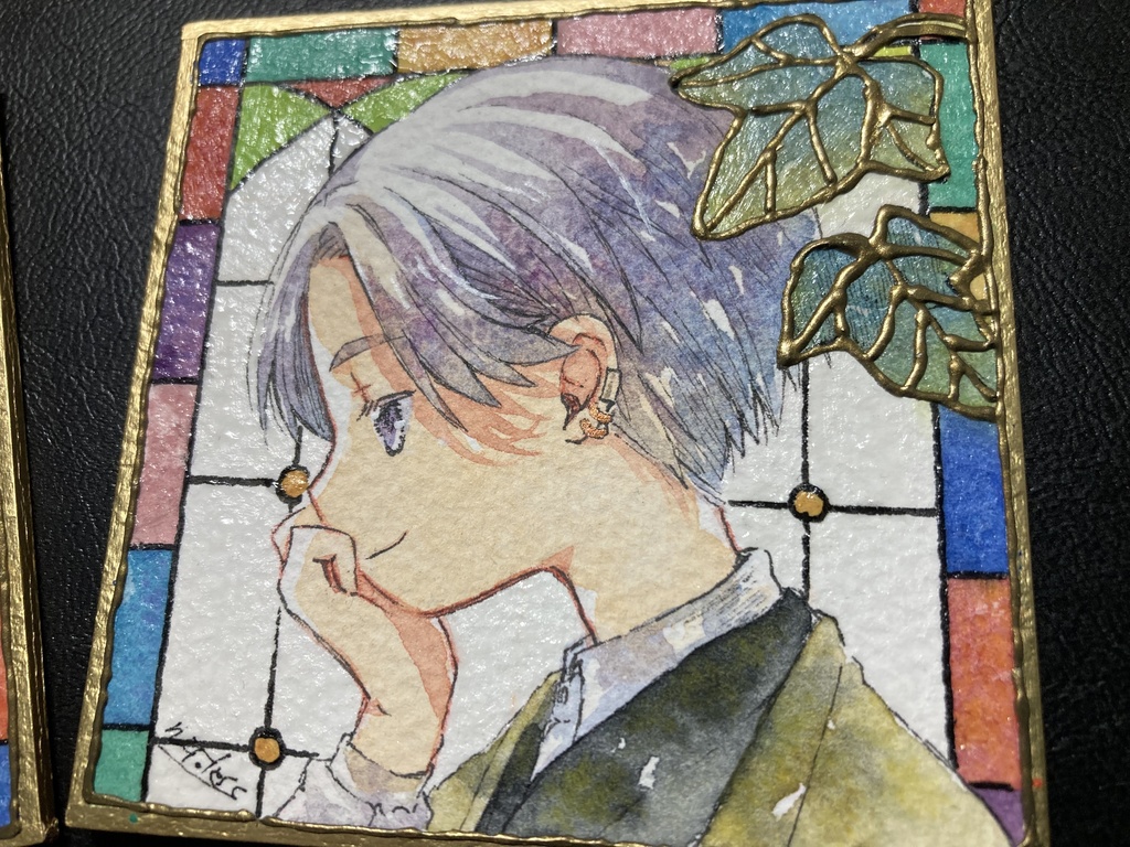 色紙原画:「あの子とデート」