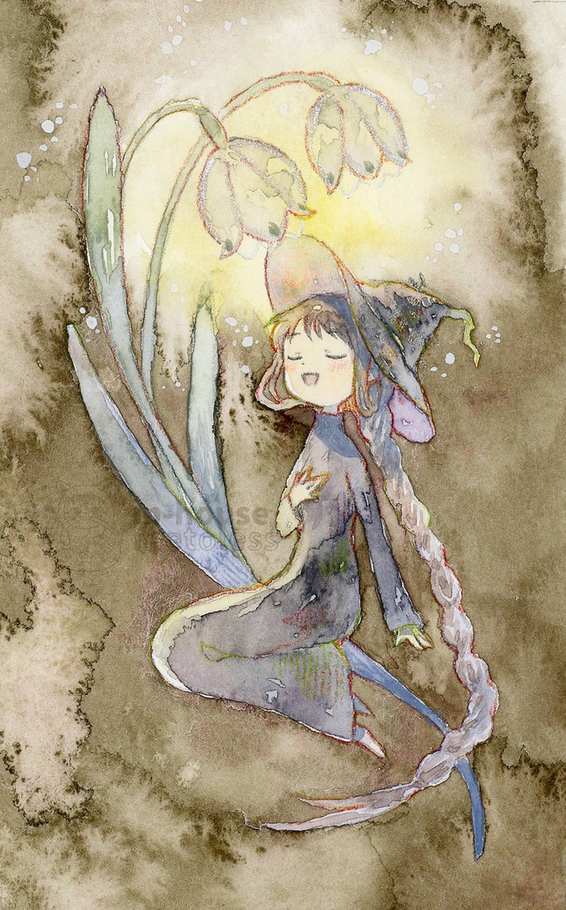 額装原画：「スノーフレークの愛」