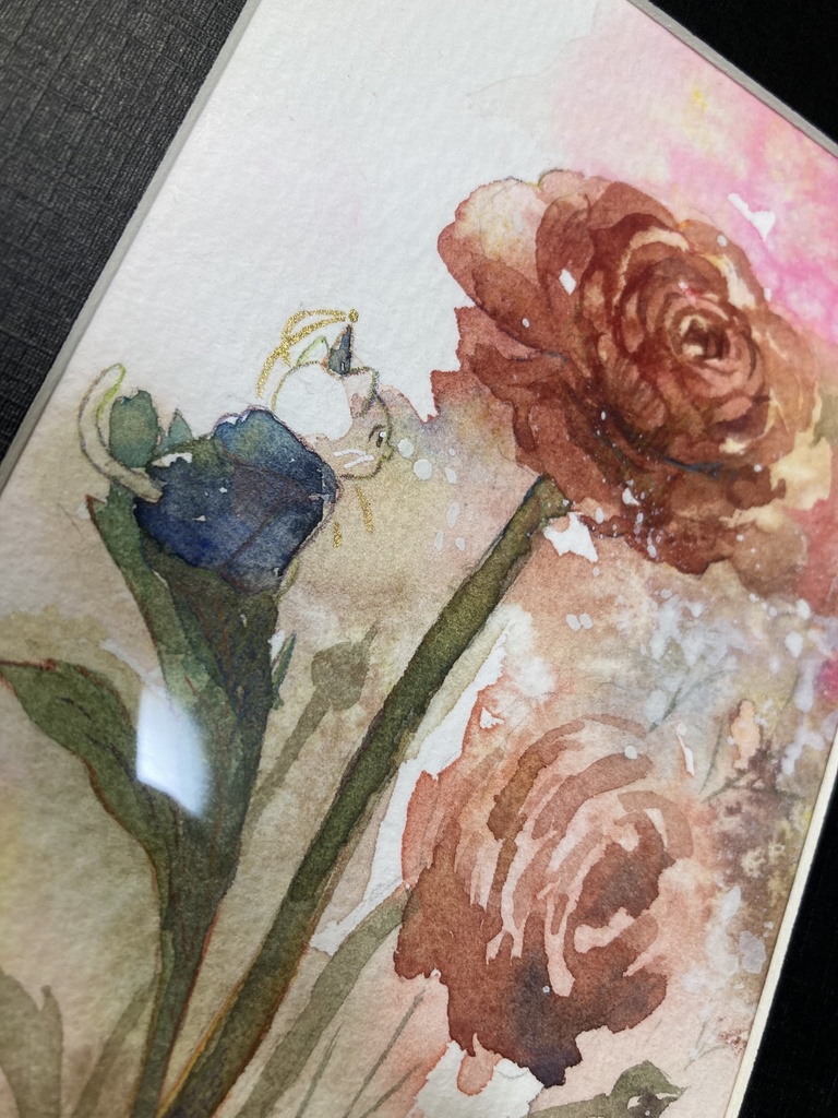 マット付原画:「ラナンキュラス」