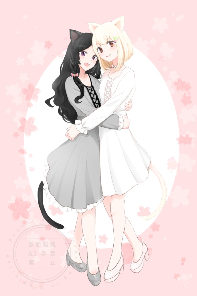 ねこちゃんアクリルスタンド　ぷりん・めろん