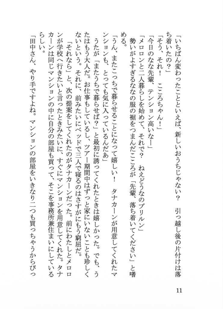 『1LDKロマンチカ』プリメロ小説本