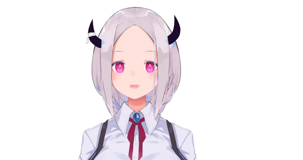 Vtuber用ハロウィン素材(悪魔の角と牙)