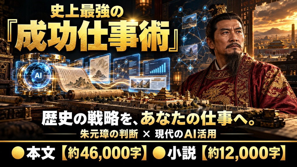 史上最強の『成功仕事術』 史上最弱の逆境から大帝国の創始者へ  朱元璋に学ぶAIで市場を開き人を集め事業を大きくする