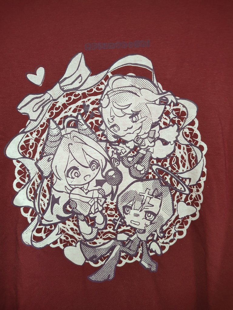 「gift for 🩷」 ロングTシャツ レッド