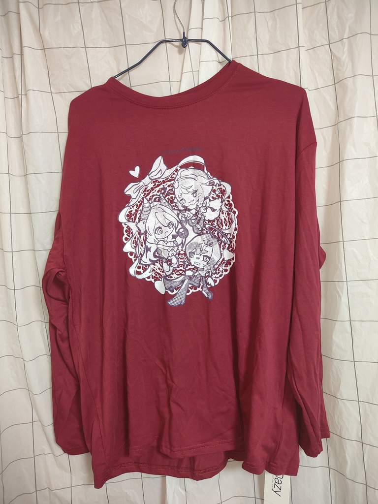 「gift for 🩷」　ロングTシャツ　レッド