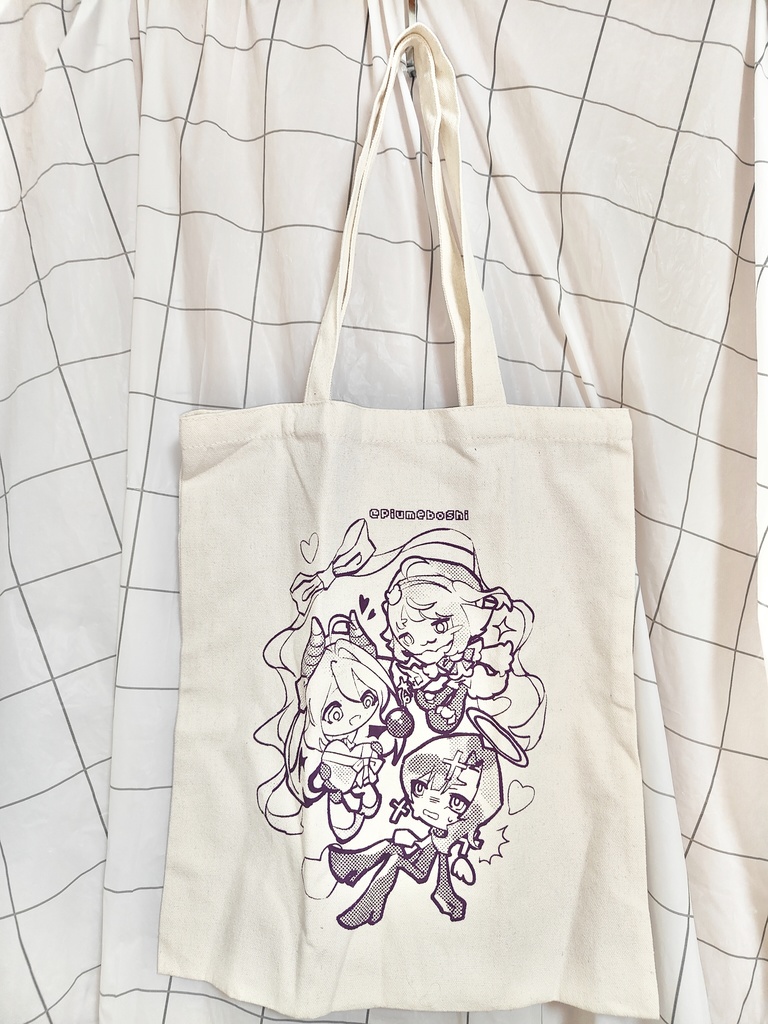 「gift for 🩷」 ホワイトキャンバストート