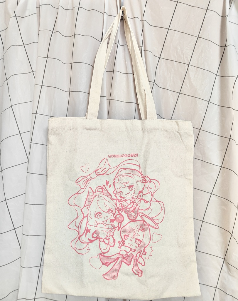 「gift for 🩷」　ホワイトキャンバストート