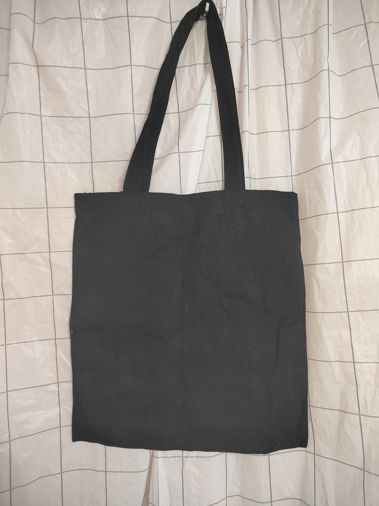 「gift for 🩷」ブラックキャンバストート