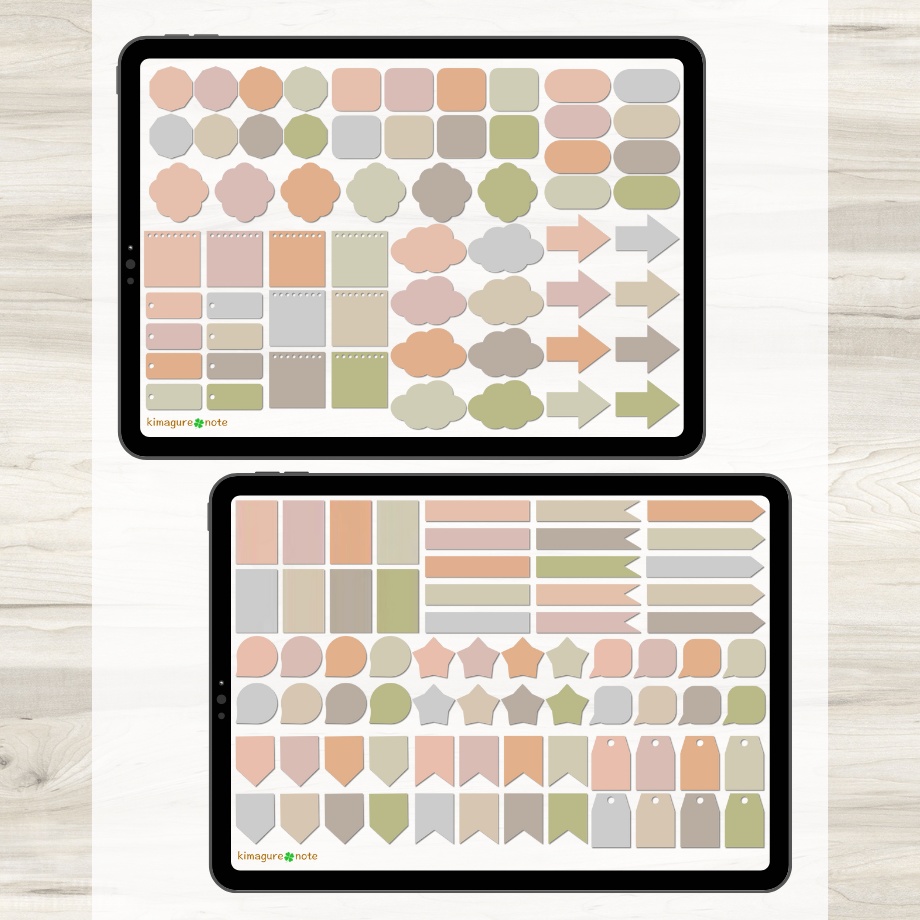 【ずっと使えるふせん】ふせん18種類×カラーバリエーション18種類