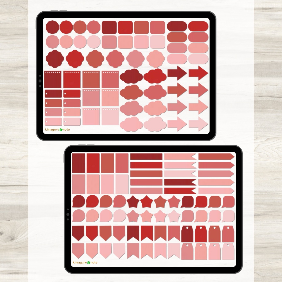 【ずっと使えるふせん】ふせん18種類×カラーバリエーション18種類