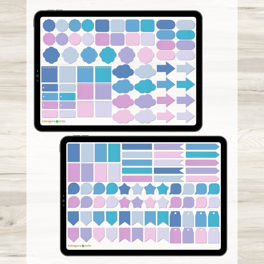 【ずっと使えるふせん】ふせん18種類×カラーバリエーション18種類