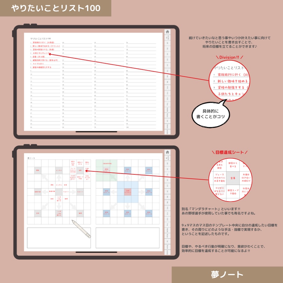 2027年1月はじまり リンクつきデジタル手帳(Pink)(Whim Log)