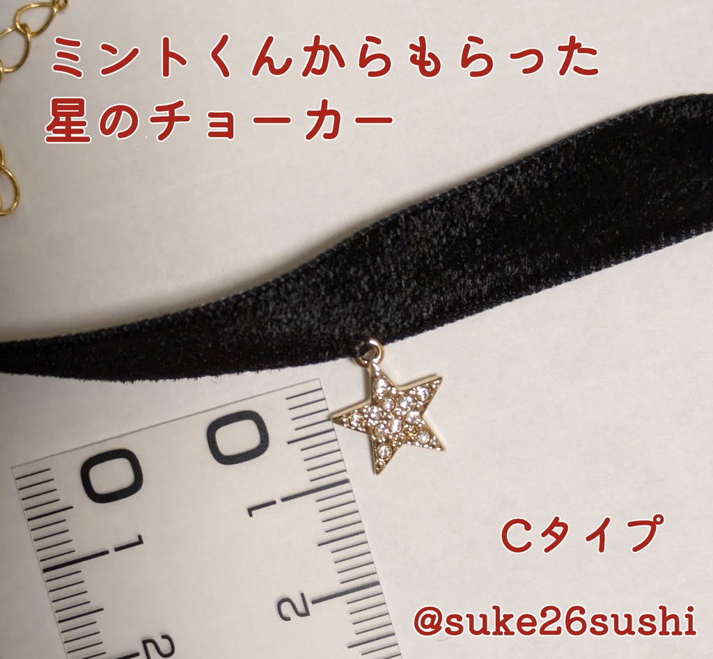 ミントくんからもらった風の星のチョーカー